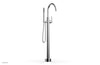 BASIC Tall Floor Mount Tub Filler - Lever Handle with Hand Shower D130-44-01