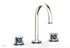 JOLIE Widespread Faucet - Round Handles with "Navy Blue" Accents 222-01