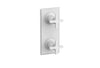 HEX MODERN Cross Handle Pair Trim Set for Thermostatic Control with Volume Control or Diverter 4-105