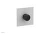 BASIC II 1/2" Mini Thermostatic Square Shower Trim Black Marble Handle 4-178