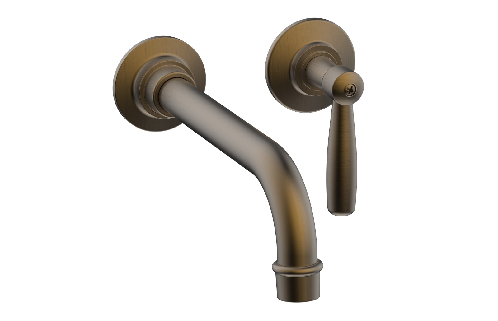 WORKS Single Handle Wall Lavatory Set - Lever Handles 220-16