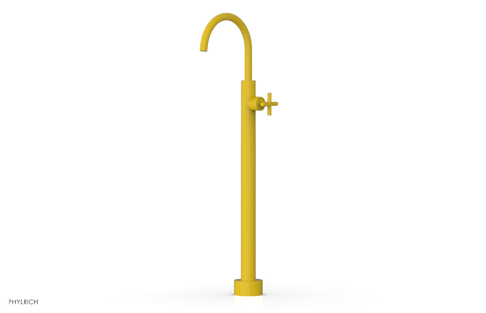 TRANSITION Tall Floor Mount Tub Filler - Cross Handle 120-44-02