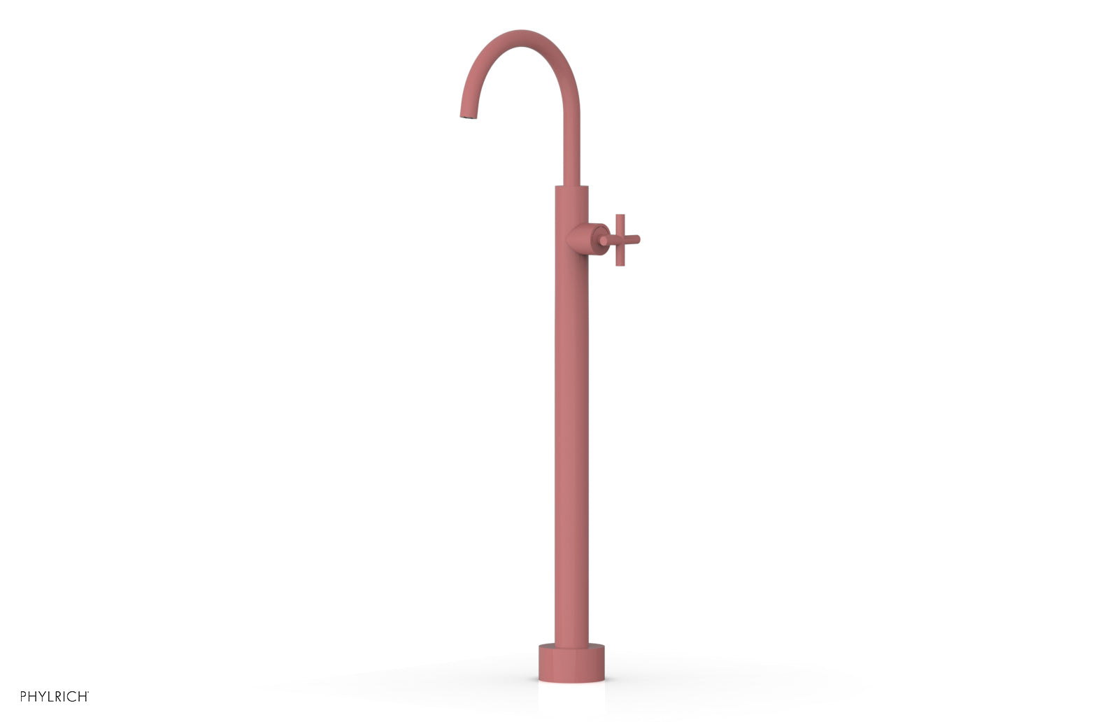 TRANSITION Tall Floor Mount Tub Filler - Cross Handle 120-44-02