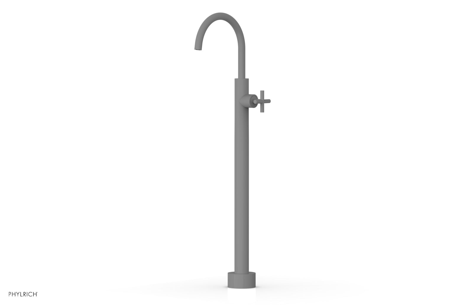 TRANSITION Tall Floor Mount Tub Filler - Cross Handle 120-44-02