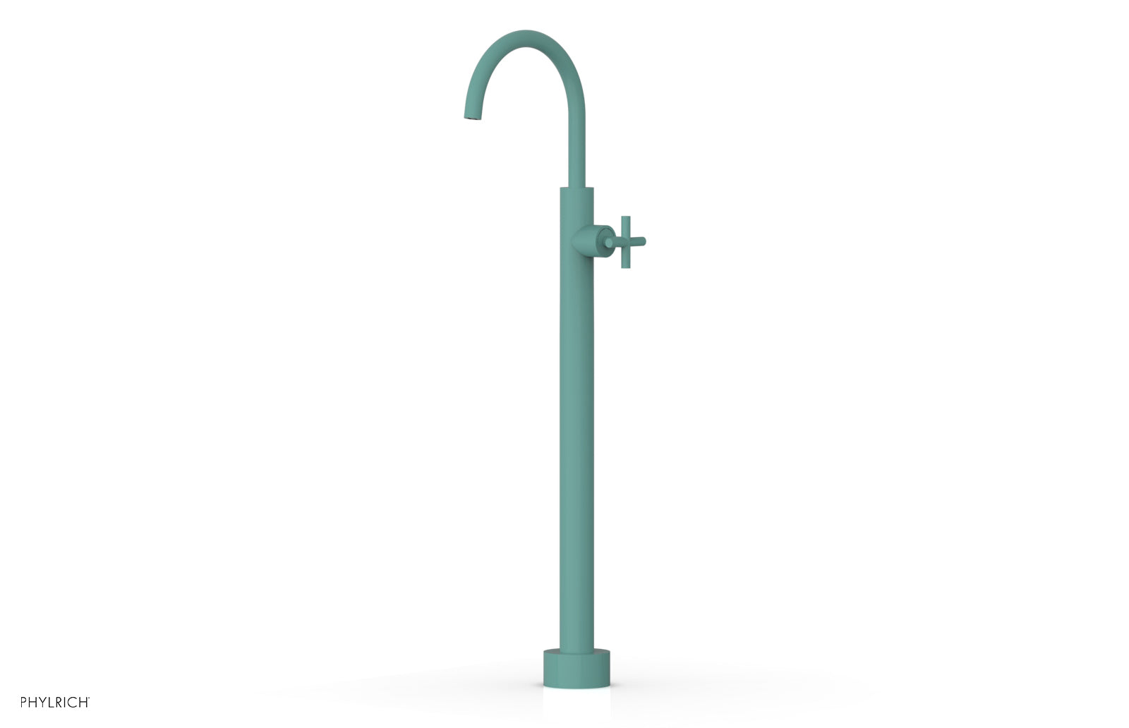 TRANSITION Tall Floor Mount Tub Filler - Cross Handle 120-44-02