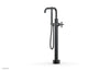 TRANSITION Low Floor Mount Tub Filler - Cross Handle with Hand Shower 120-46-03