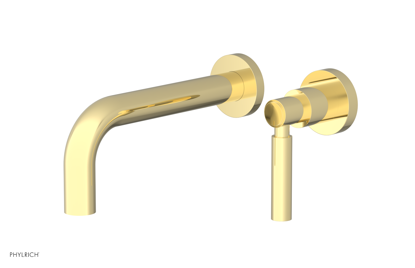 Basic Single Handle Wall Lavatory Set - Lever Handle D130-15