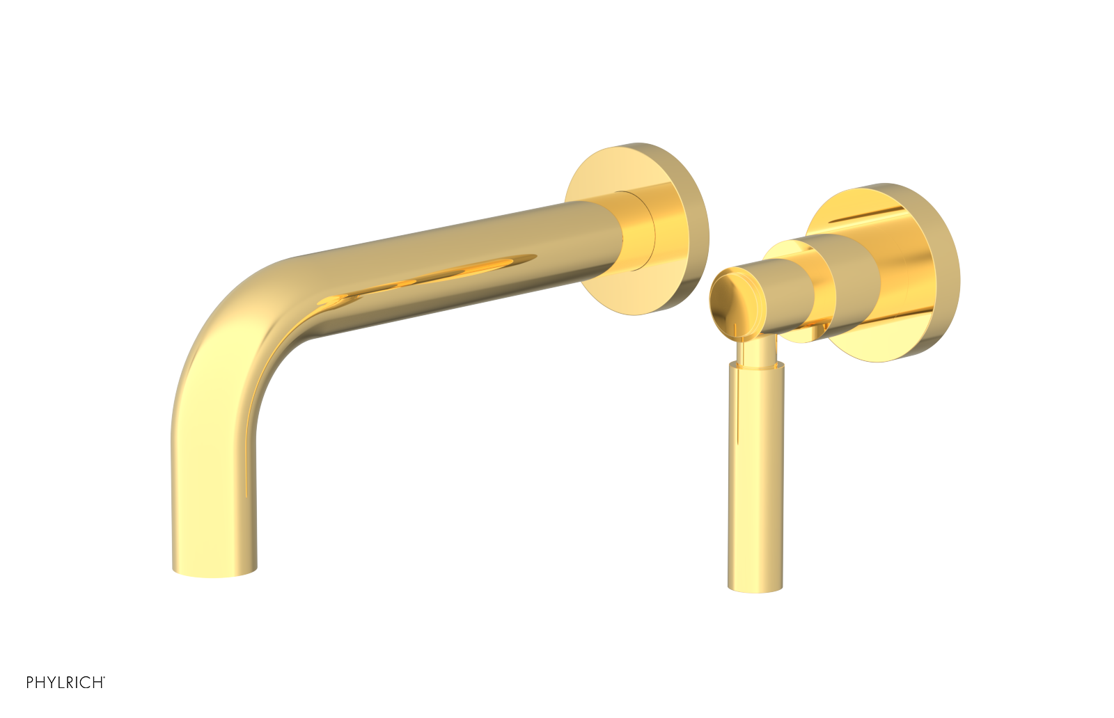 Basic Single Handle Wall Lavatory Set - Lever Handle D130-15