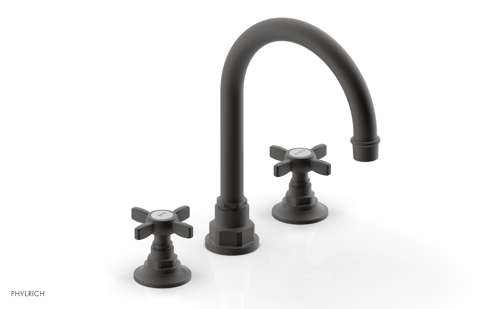 JAMESTOWN Widespread Faucet - High Spout - Cross Handle 165-03