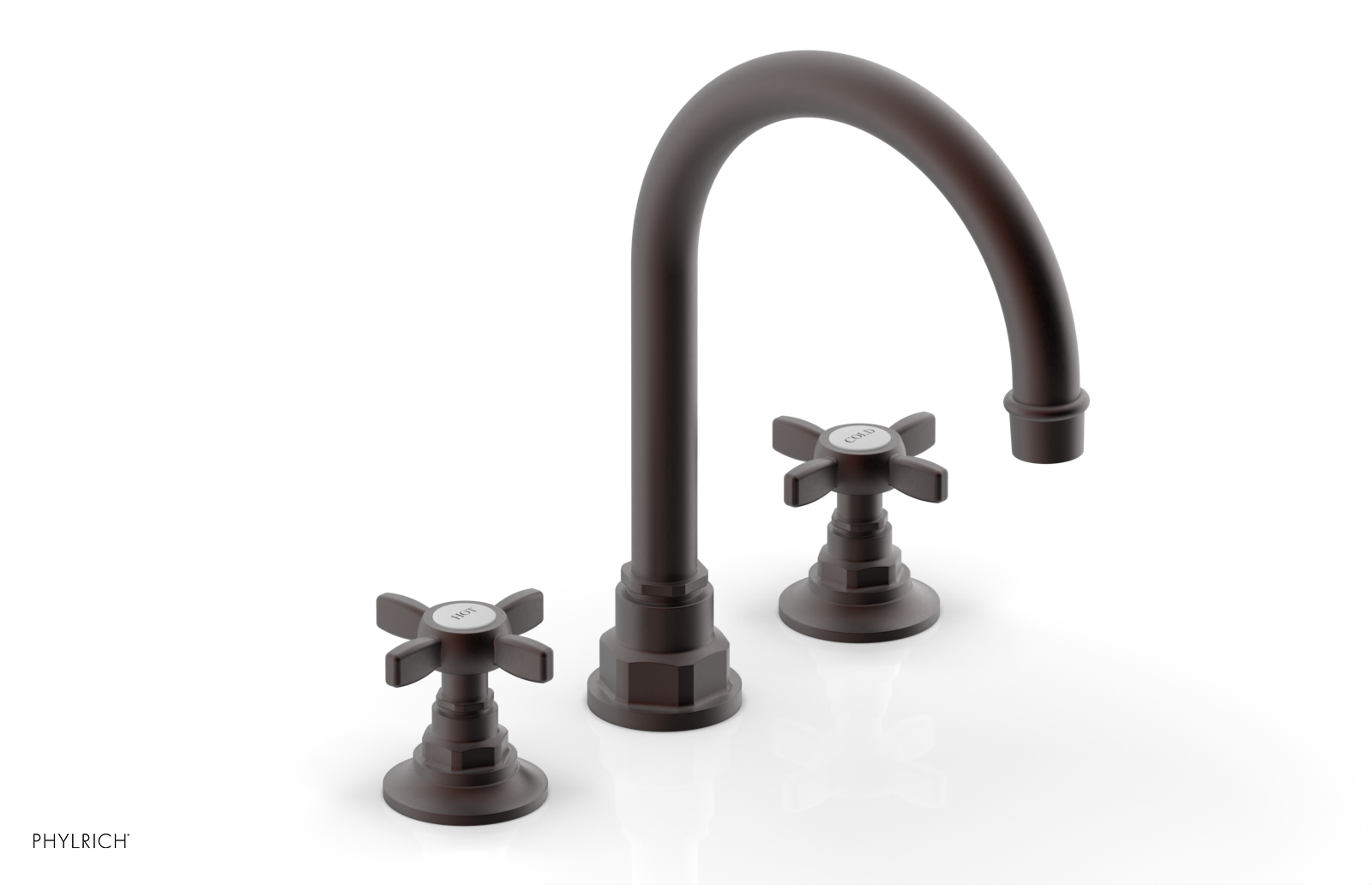 JAMESTOWN Widespread Faucet - High Spout - Cross Handle 165-03
