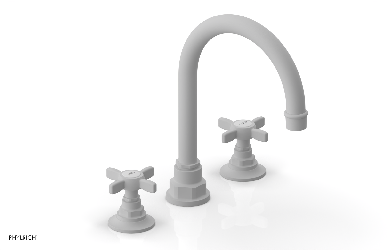 JAMESTOWN Widespread Faucet - High Spout - Cross Handle 165-03