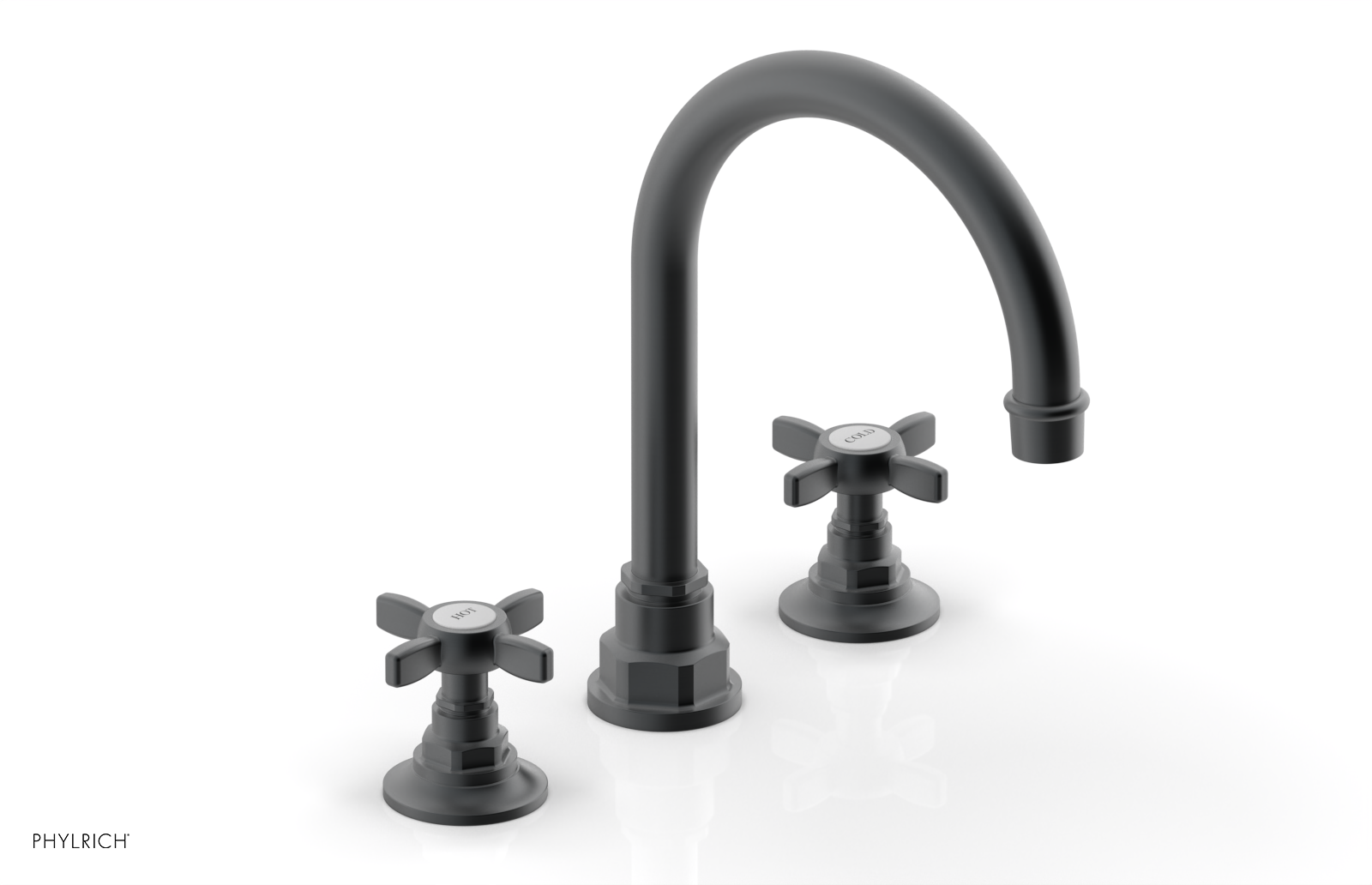 JAMESTOWN Widespread Faucet - High Spout - Cross Handle 165-03