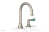 JAMESTOWN Single Handle Faucet - High Spout - Lever Handle with "Turqoise" Accents 165-06