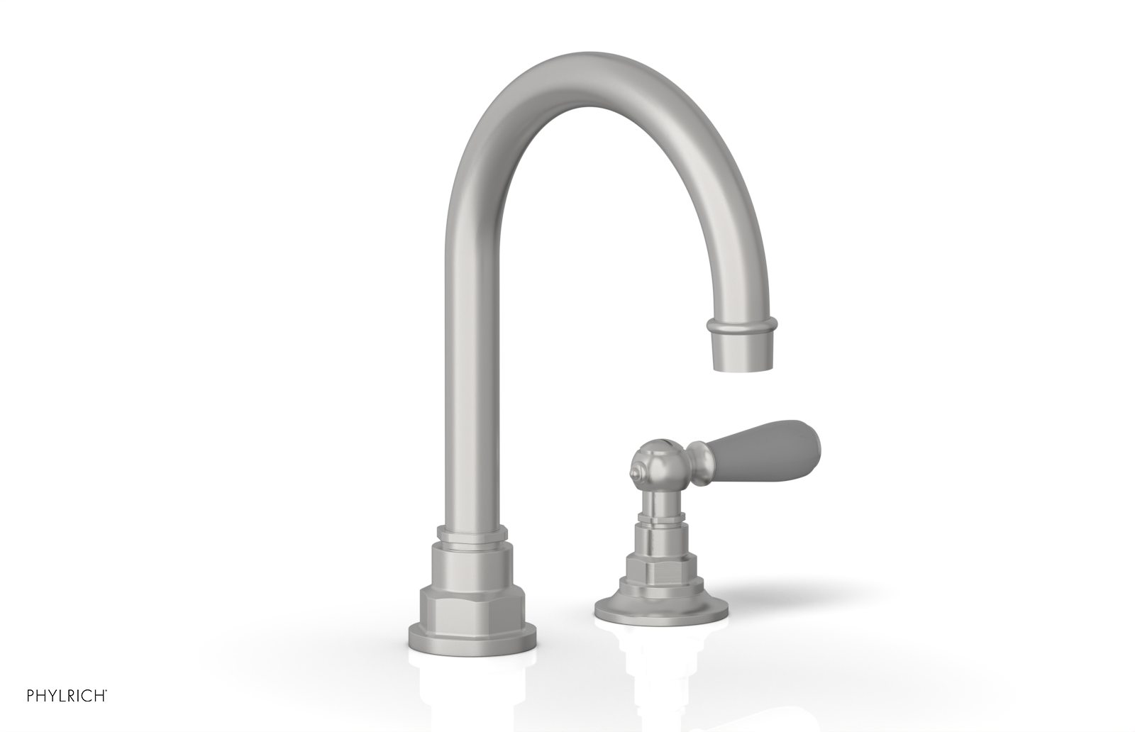 JAMESTOWN Single Handle Faucet - High Spout - Lever Handle with "Grey" Accents 165-06