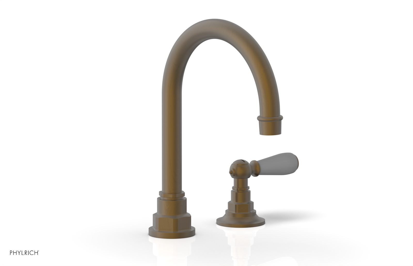 JAMESTOWN Single Handle Faucet - High Spout - Lever Handle with "Grey" Accents 165-06