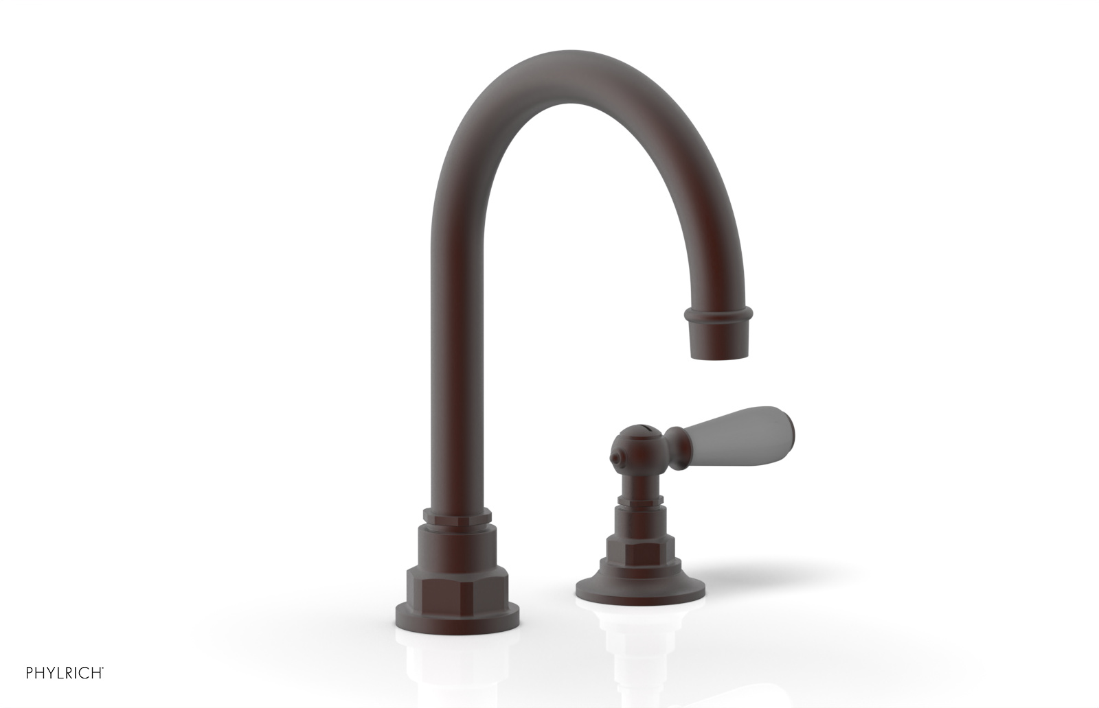 JAMESTOWN Single Handle Faucet - High Spout - Lever Handle with "Grey" Accents 165-06