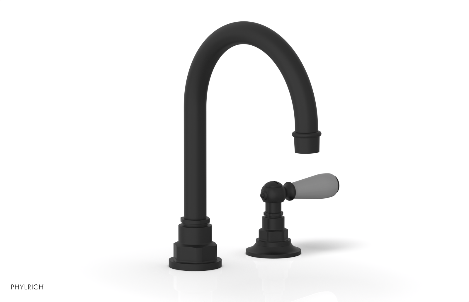JAMESTOWN Single Handle Faucet - High Spout - Lever Handle with "Grey" Accents 165-06