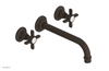 JAMESTOWN Wall Tub Set - 10" Spout - Cross Handle 165-56-10