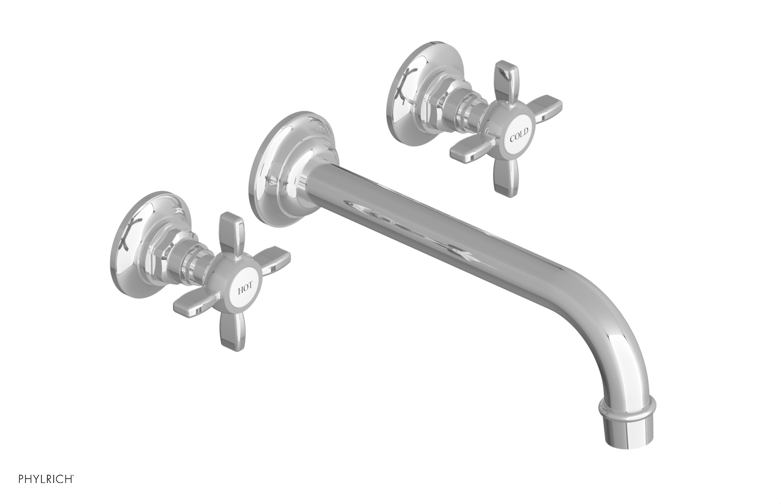 JAMESTOWN Wall Tub Set - 10" Spout - Cross Handle 165-56-10