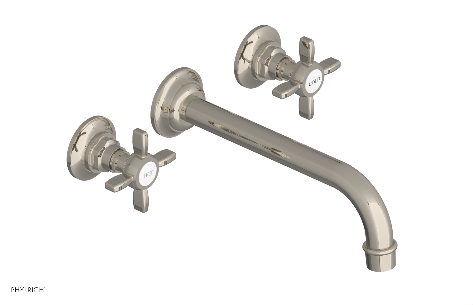 JAMESTOWN Wall Tub Set - 10" Spout - Cross Handle 165-56-10