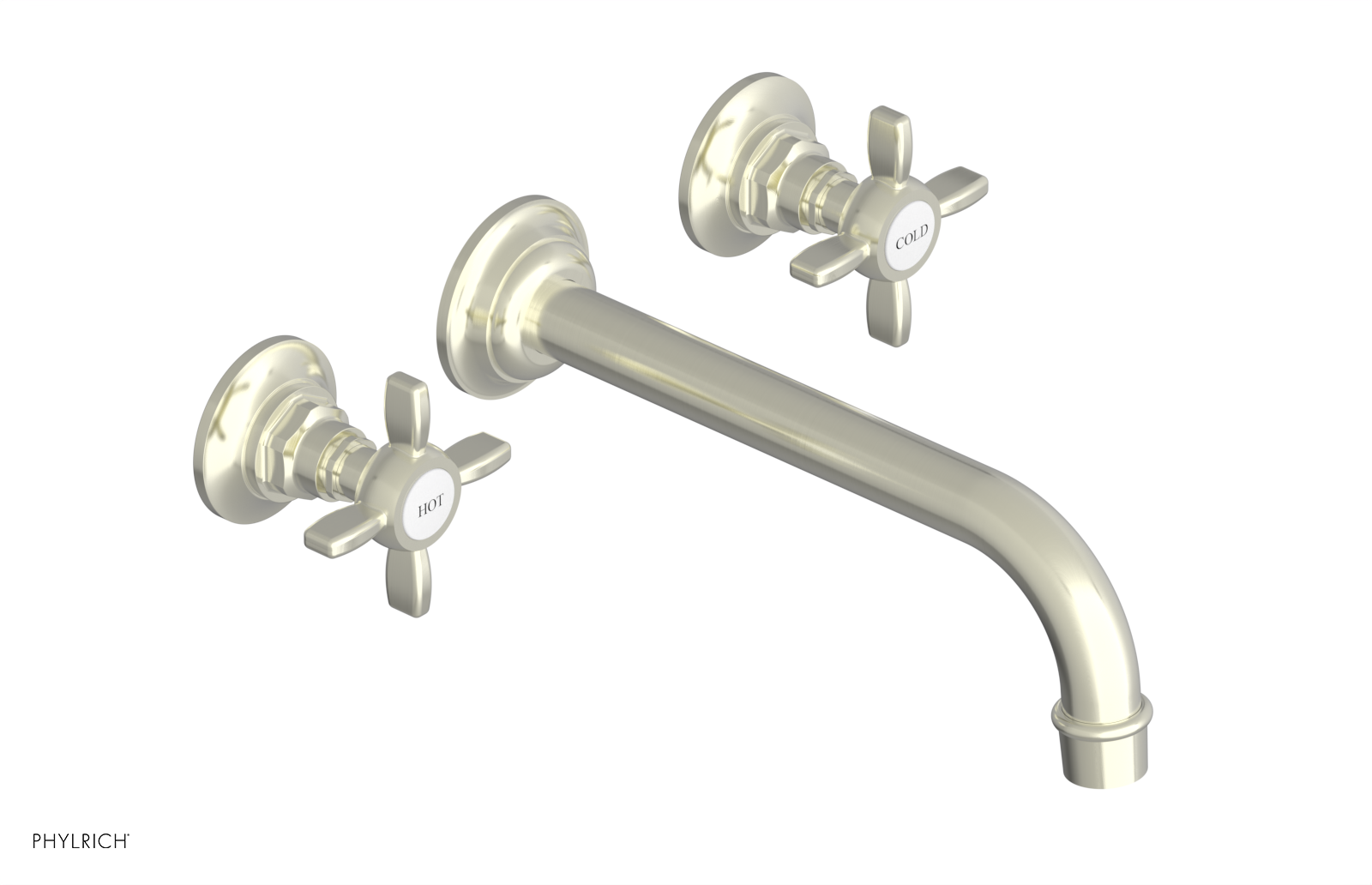 JAMESTOWN Wall Tub Set - 10" Spout - Cross Handle 165-56-10