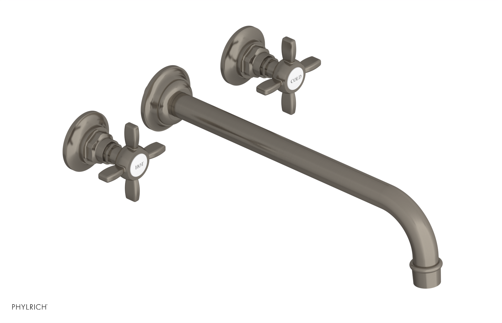 JAMESTOWN Wall Tub Set - 12" Spout - Cross Handle 165-56-12