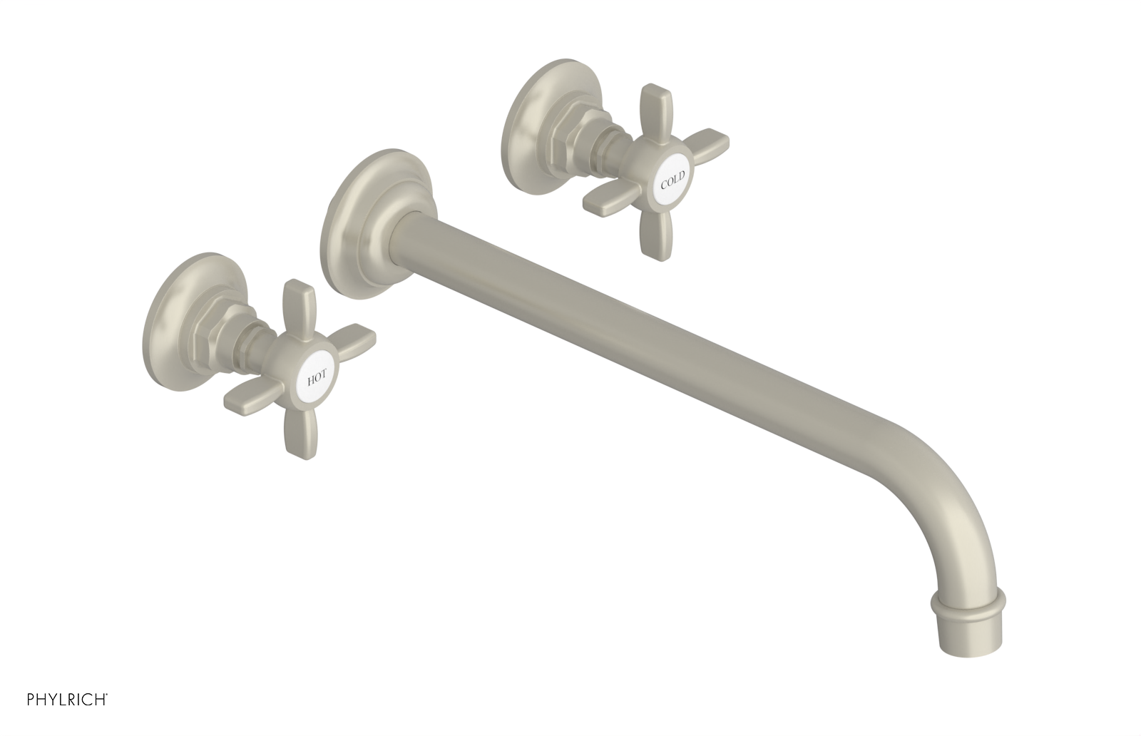 JAMESTOWN Wall Tub Set - 12" Spout - Cross Handle 165-56-12