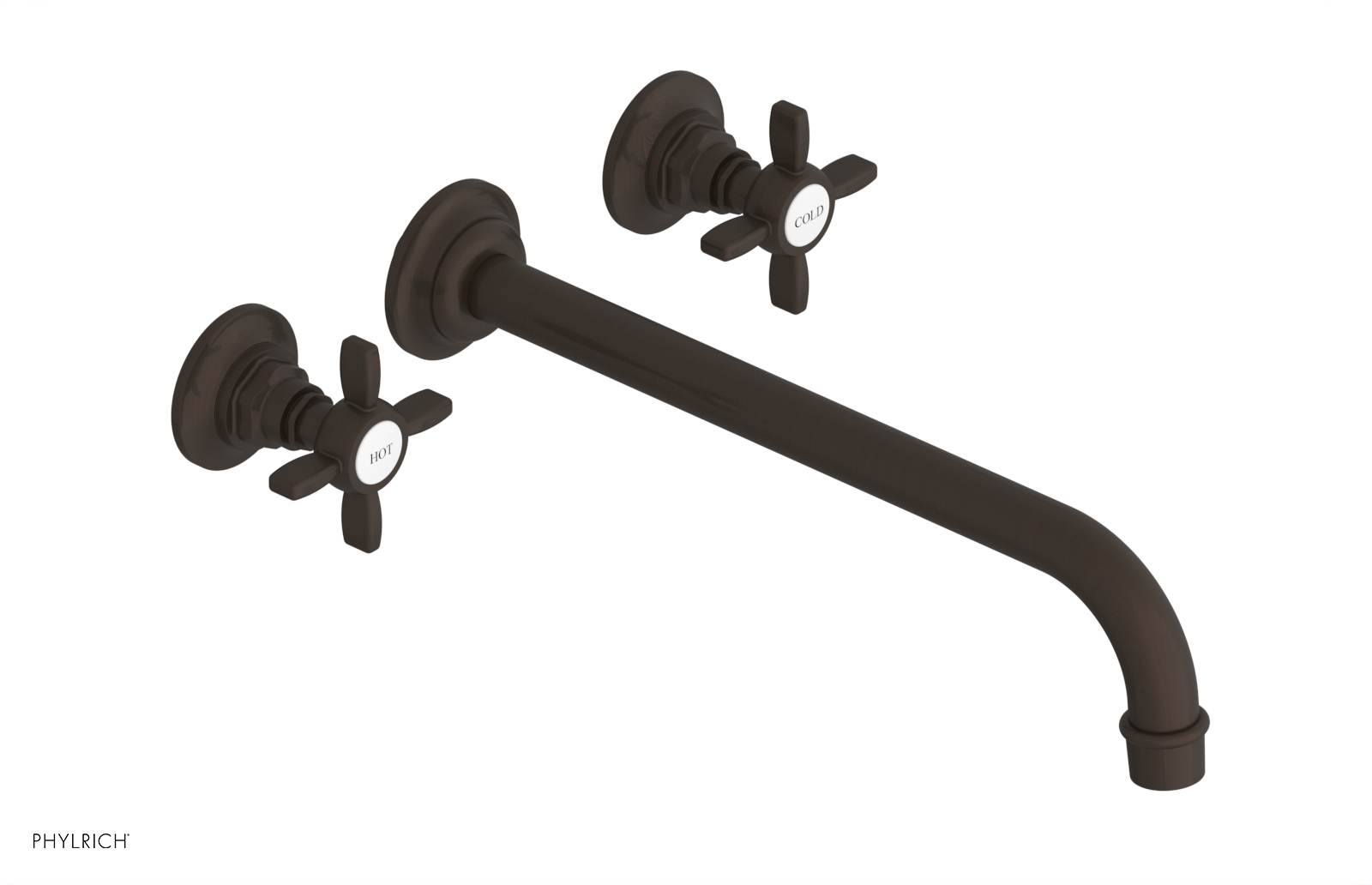 JAMESTOWN Wall Tub Set - 12" Spout - Cross Handle 165-56-12