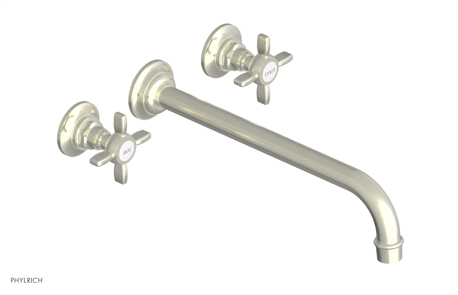 JAMESTOWN Wall Tub Set - 12" Spout - Cross Handle 165-56-12