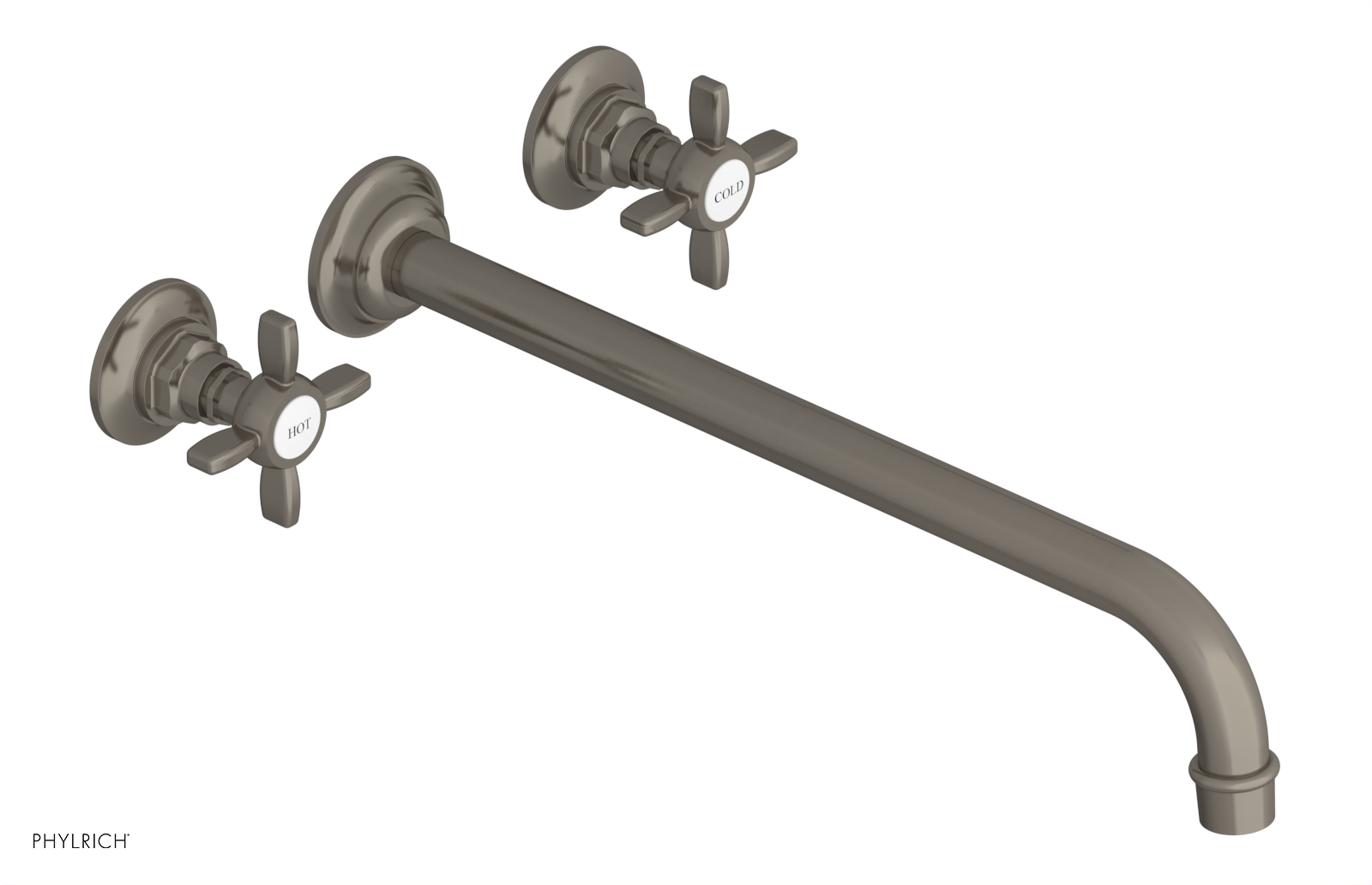 JAMESTOWN Wall Tub Set - 14" Spout - Cross Handle 165-56-14
