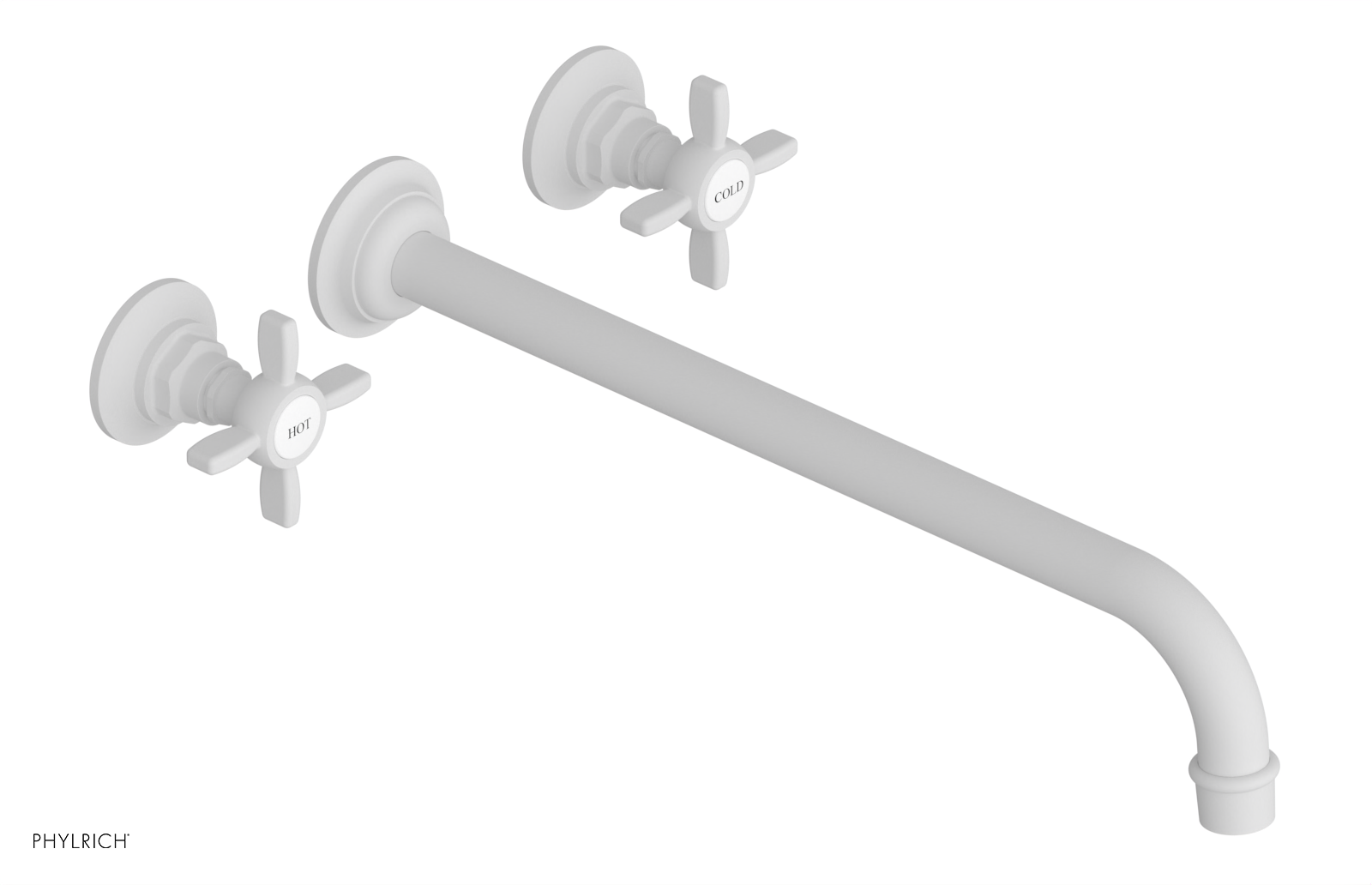 JAMESTOWN Wall Tub Set - 14" Spout - Cross Handle 165-56-14
