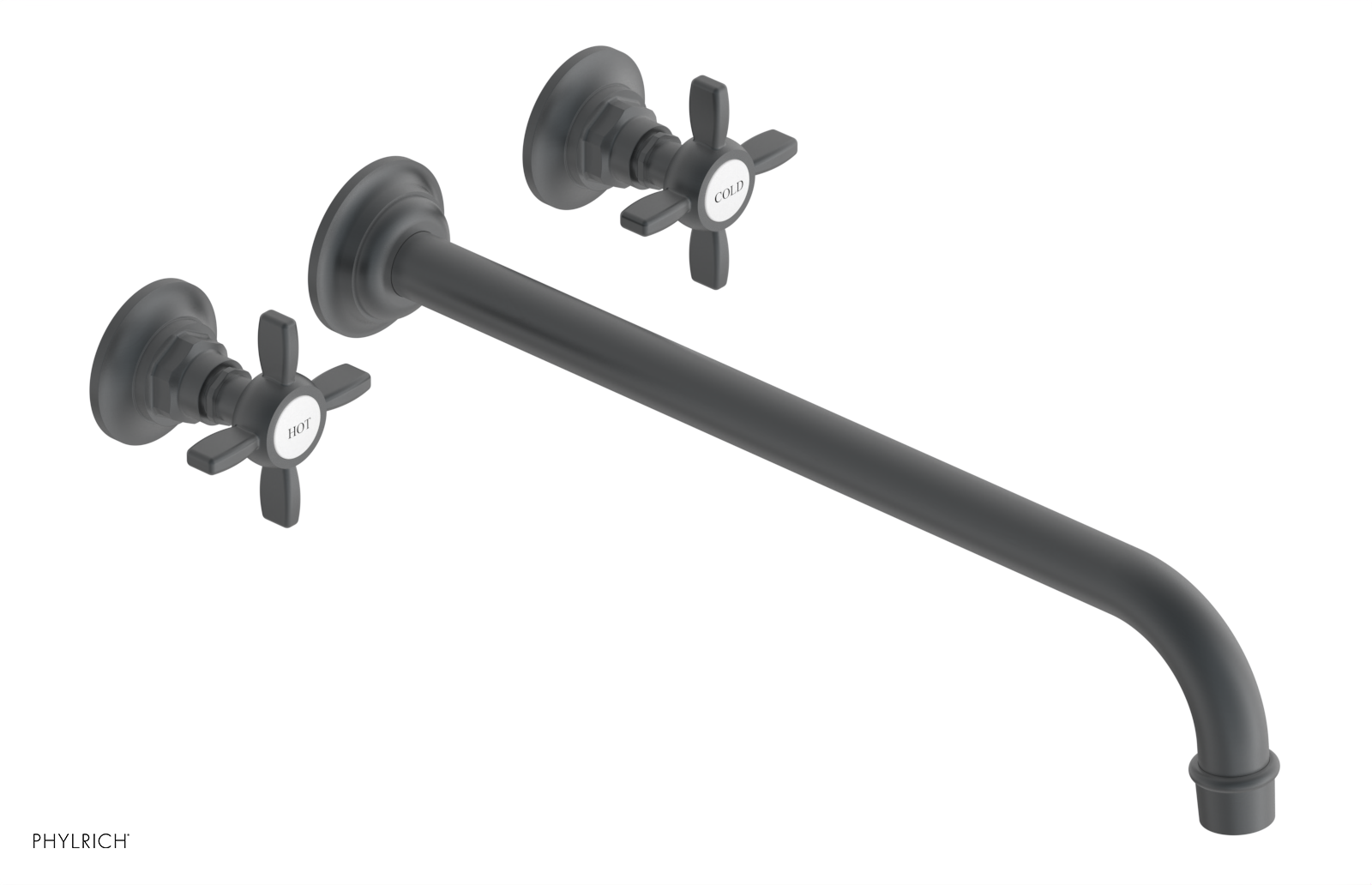 JAMESTOWN Wall Tub Set - 14" Spout - Cross Handle 165-56-14