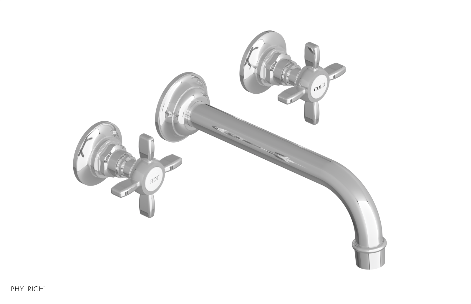 JAMESTOWN Wall Tub Set - Cross Handle 165-56