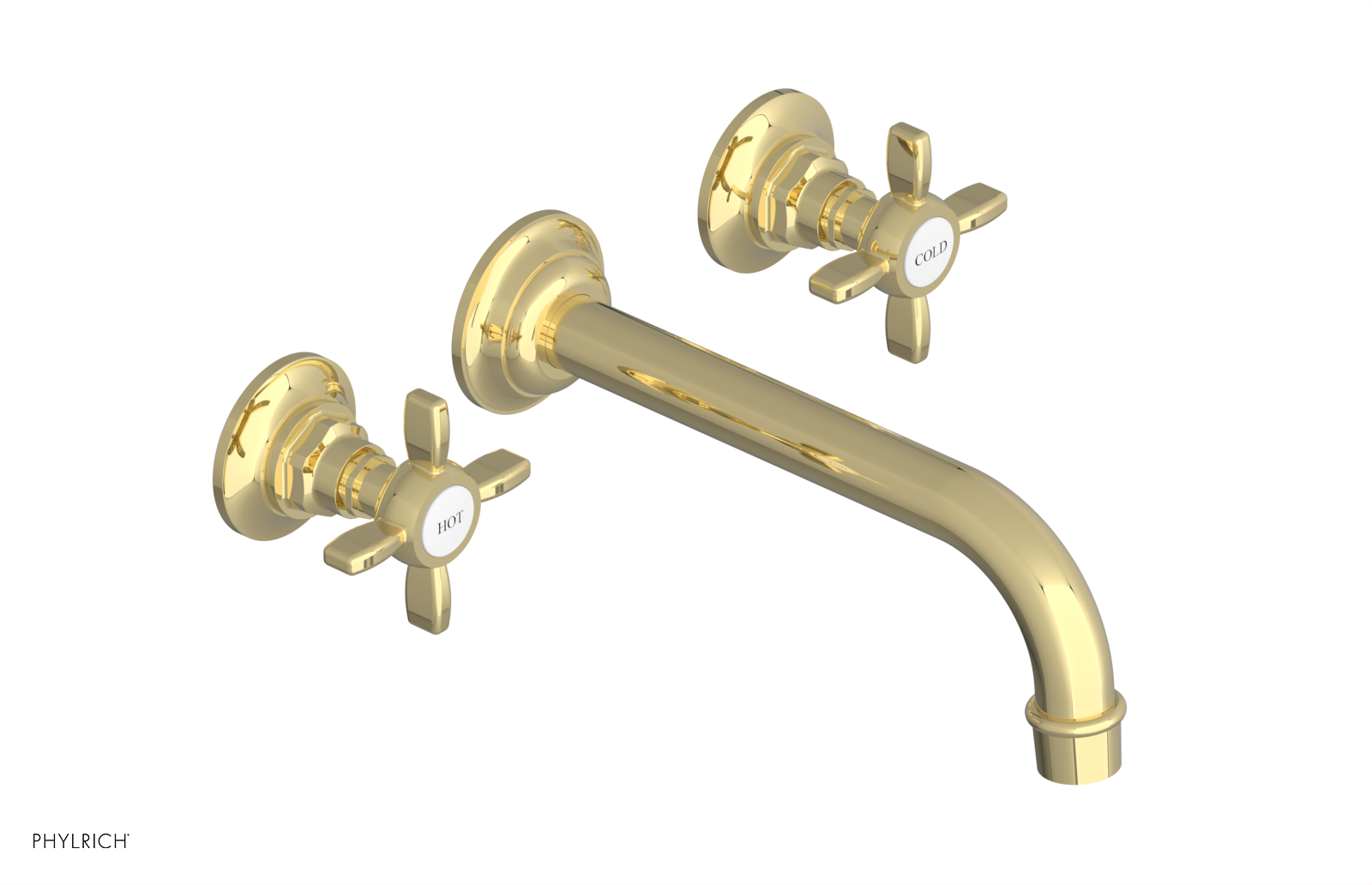 JAMESTOWN Wall Tub Set - Cross Handle 165-56