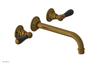 JAMESTOWN Wall Tub Set - 10" Spout - Lever Handle with "Black" Accents 165-57-10