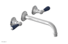 JAMESTOWN Wall Tub Set - 10" Spout - Lever Handle with "Navy Blue" Accents 165-57-10
