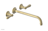 JAMESTOWN Wall Lavatory Set - 12" Spout - Lever Handle 165-12-12