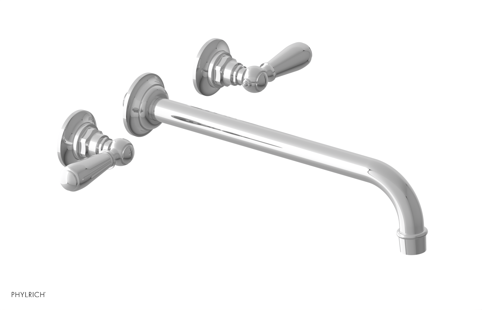 JAMESTOWN Wall Lavatory Set - 12" Spout - Lever Handle 165-12-12