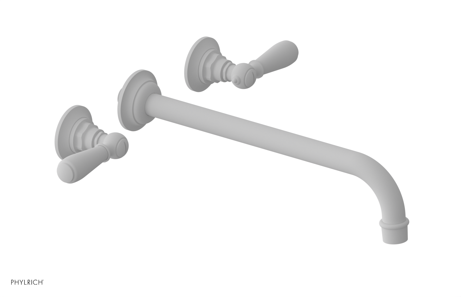 JAMESTOWN Wall Lavatory Set - 12" Spout - Lever Handle 165-12-12
