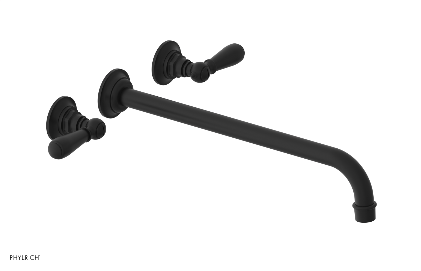 JAMESTOWN Wall Lavatory Set - 14" Spout - Lever Handle 165-12-14