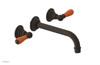 JAMESTOWN Wall Tub Set - Lever Handle with "Orange" Accents 165-57