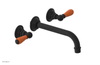 JAMESTOWN Wall Tub Set - Lever Handle with "Orange" Accents 165-57