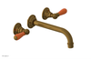 JAMESTOWN Wall Tub Set - Lever Handle with "Orange" Accents 165-57