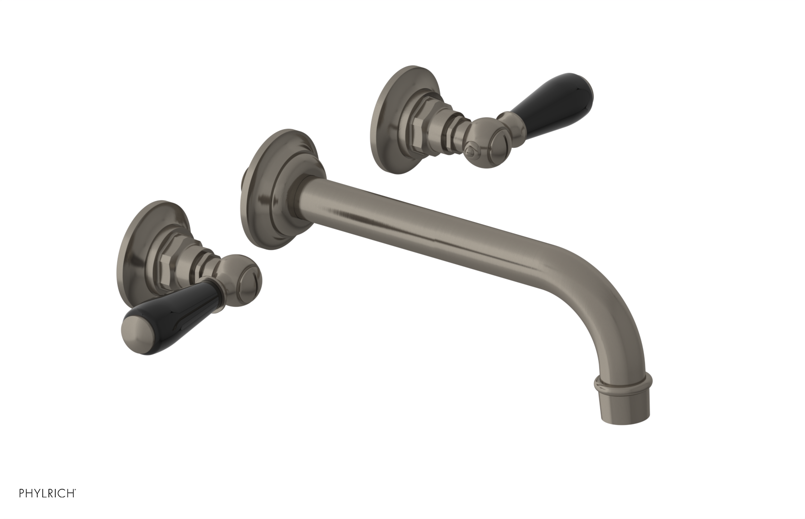 JAMESTOWN Wall Tub Set - Lever Handle with "Black" Accents 165-57