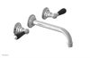JAMESTOWN Wall Tub Set - Lever Handle with "Black" Accents 165-57