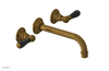JAMESTOWN Wall Tub Set - Lever Handle with "Black" Accents 165-57