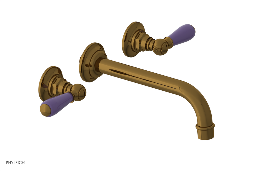 JAMESTOWN Wall Tub Set - Lever Handle with "Purple" Accents 165-57