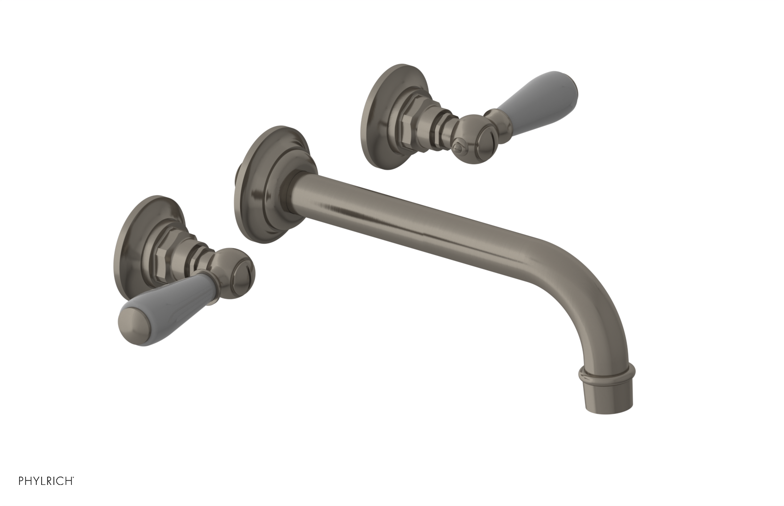 JAMESTOWN Wall Tub Set - Lever Handle with "Grey" Accents 165-57