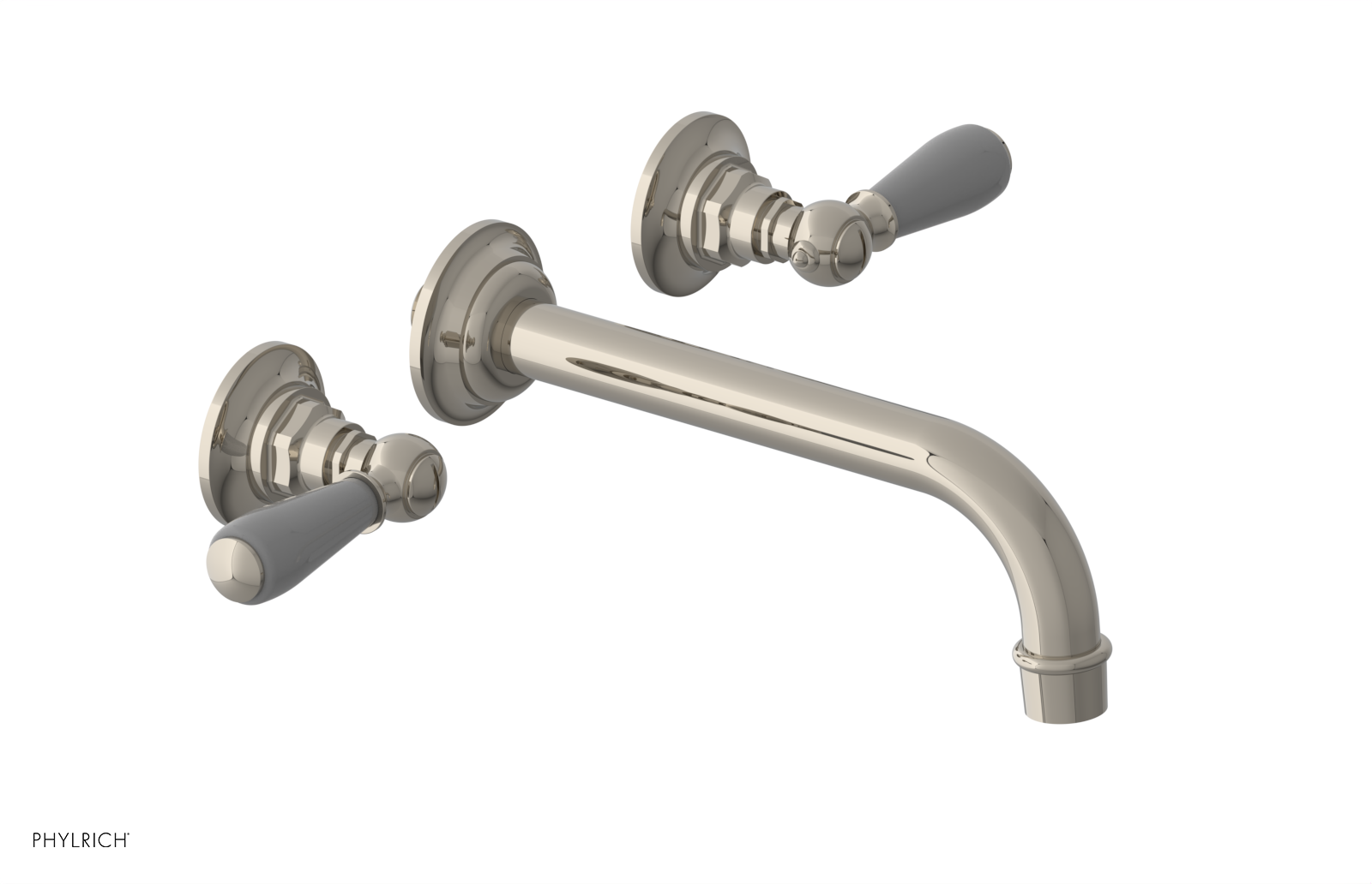 JAMESTOWN Wall Tub Set - Lever Handle with "Grey" Accents 165-57