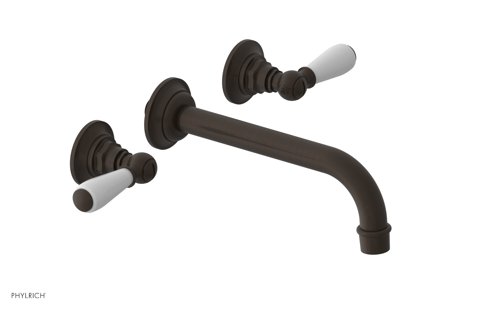 JAMESTOWN Wall Tub Set - Lever Handle with "White" Accents 165-57